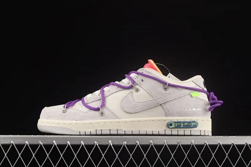 All Categories Nk SB Dunk Series Nk SB Dunk Low Low-top Sneakers #ZG Version OF x Nk Dunk Low OW Suede SB Smashed Backboard Fashion Casual Sneakers DJ0950-101